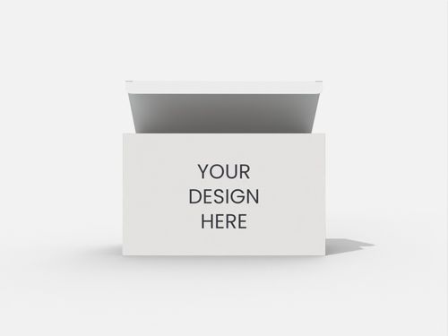 Auto bottome snap lock boxes reverse three button bottom tuck end mockup 102041